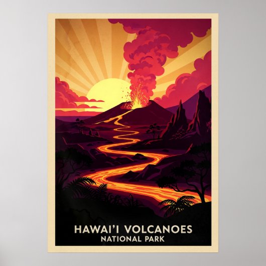 Hawaii Volcanoes National Park V03 Poster (Voorkant)