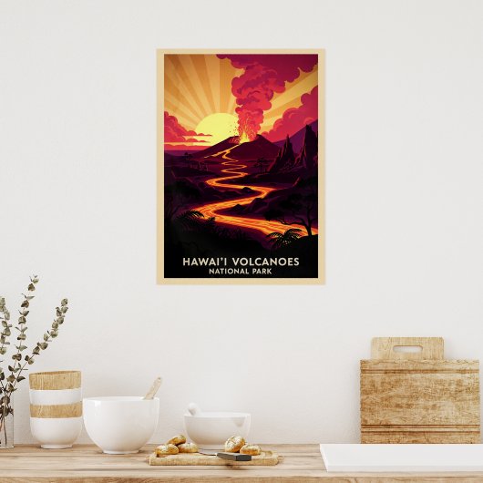 Hawaii Volcanoes National Park V03 Poster (Keuken)
