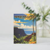 Hawaii Volcanoes National Park Vintage Reizen Briefkaart (Staand voorkant)