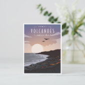 Hawaii Volcanoes National Park Vintage retro Briefkaart (Staand voorkant)