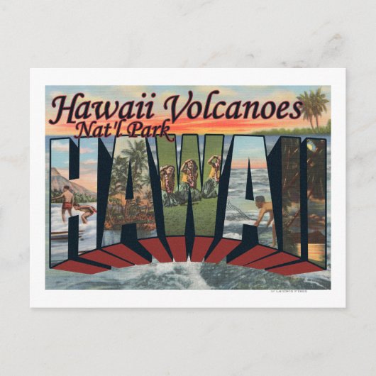 Hawaii Volcanoes Nat'l Park Briefkaart (Voorkant)