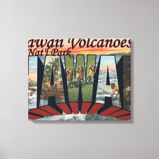 Hawaii Volcanoes Nat'l Park Canvas Afdruk (Voorkant)
