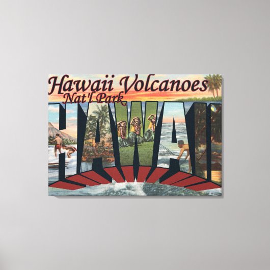 Hawaii Volcanoes Nat'l Park Canvas Afdruk (Voorkant)
