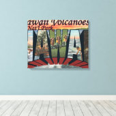 Hawaii Volcanoes Nat'l Park Canvas Afdruk (Insitu (Houten vloer))