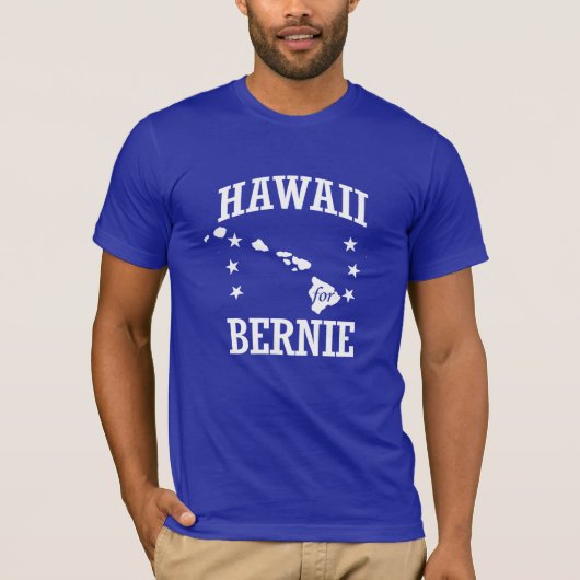 HAWAII VOOR BERNIE SANDERS T-SHIRT (Voorkant)