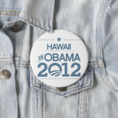 HAWAII VOOR OBAMA 2012.png Ronde Button 4,0 Cm (In situ)
