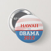 HAWAII voor Obama 2012 Ronde Button 5,7 Cm (Voorkant /achterkant)