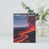 Hawaii Vulkanen Nationaal Park Reizen Briefkaart (Staand voorkant)