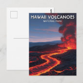 Hawaii Vulkanen Nationaal Park Reizen Briefkaart (Voorkant / Achterkant)