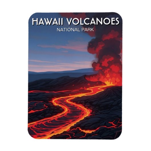 Hawaii Vulkanen Nationaal Park Reizen Magneet (Verticaal)