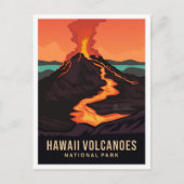 Hawaii Vulkanen Nationaal Park VS Reizen Briefkaart (Voorkant)