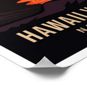 Hawaii Vulkanen Nationaal Park VS Reizen Poster (Hoek)