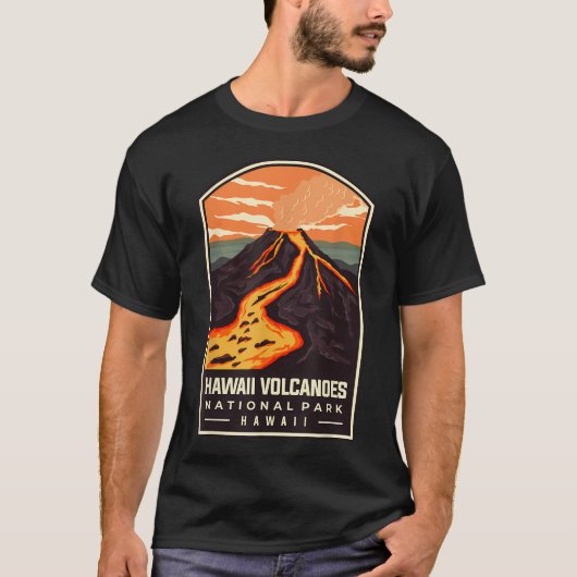 Hawaii Vulkanen Nationaal T-shirt (Voorkant)