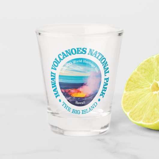 Hawaii Vulkanen NP2 Shot Glas (Voorkant)