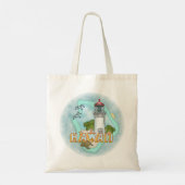 Hawaii Vuurtoren Tote Bag (Achterkant)