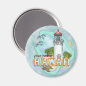 Hawaii Vuurtorenmagneet Magneet (Voorkant / Achterkant)