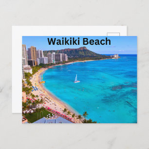 Hawaii Waikiki Beach Briefkaart