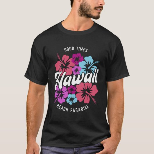 Hawaii Waikiki Surfen T-shirt (Voorkant)