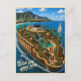 Hawaii | Was je maar hier | Staatsserie Briefkaart