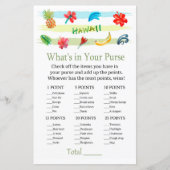 Hawaii Wat zit er in je baby shower met handtas (Voorkant)