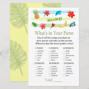 Hawaii Wat zit er in je baby shower met handtas