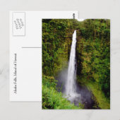 Hawaii Waterfall Akaka Herfsten Briefkaart (Voorkant / Achterkant)