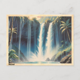 Hawaii Waterval  Briefkaart