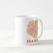 Hawaii Waterverf Hibiscus Flower Koffiemok (Voorkant rechts)