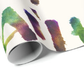 Hawai'i - Waterverf Lettering kalligrafie Hawaii Cadeaupapier (Rol Hoek)