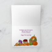 Hawaii Waterverf Pumpkins Thanksgiving Card Kaart (Binnen)