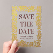 Hawaii Wedding Bewaar de datum Acryl Uitnodigingen (Insitu (Draagbaar))