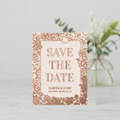 Hawaii Wedding Bewaar de datum Folie Feestdagen Briefkaart (Staand Voorkant)