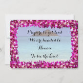 Hawaii Wedding Boarding Pass Uitnodiging (Achterkant)