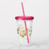 Hawaii Wedding Bridesmaid Persoonlijk Acryl Drinkbeker (Links)