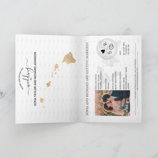 Hawaii Wedding Destination Passport (Binnen)