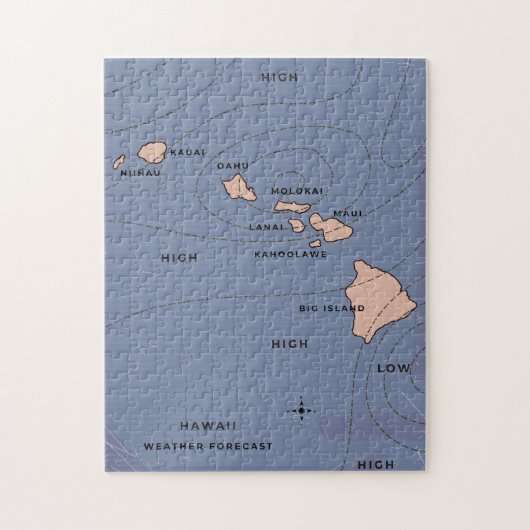 Hawaii  weersvoorspelling legpuzzel (Verticaal)