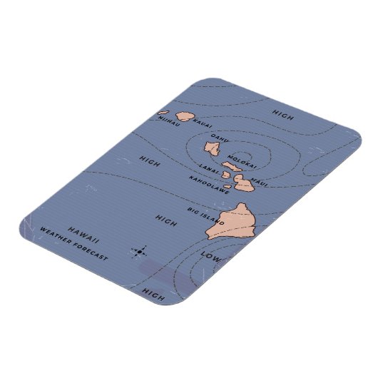 Hawaii  weersvoorspelling magneet (Linkerzijde)
