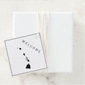 Hawaii Welkomstcadeau Label voor bruiloft (In situ)