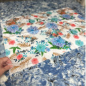 Hawaii Wilde Dieren Vogels Abstract Bloemendek Tro Tissuepapier