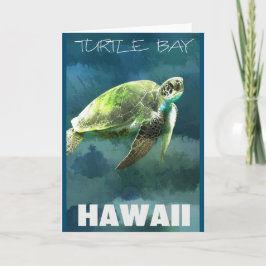 Hawaii Zee Schildpad Artistiek Kaart