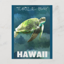Hawaii Zee Turtle Artistic Briefkaart