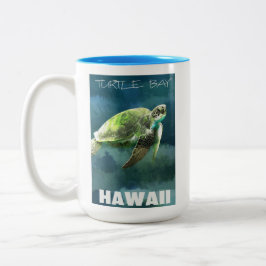Hawaii Zee Turtle Artistic Tweekleurige Koffiemok