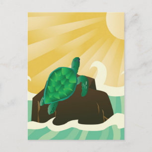 Hawaii Zee Turtle Briefkaart