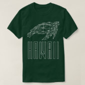 Hawaii Zee Turtle Geo White TShirt (Design voorkant)