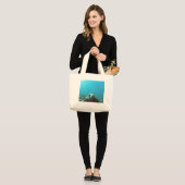 Hawaii Zee Turtle Grote Tote Bag (Voorkant (model))