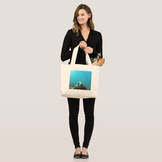Hawaii Zee Turtle Grote Tote Bag (Voorkant (model))