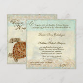 Hawaii Zee Turtle Modern kuststrand Kaart (Voorkant / Achterkant)