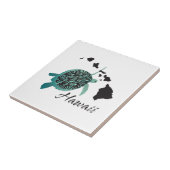 Hawaii Zee Turtle Tegeltje (Zijkant)