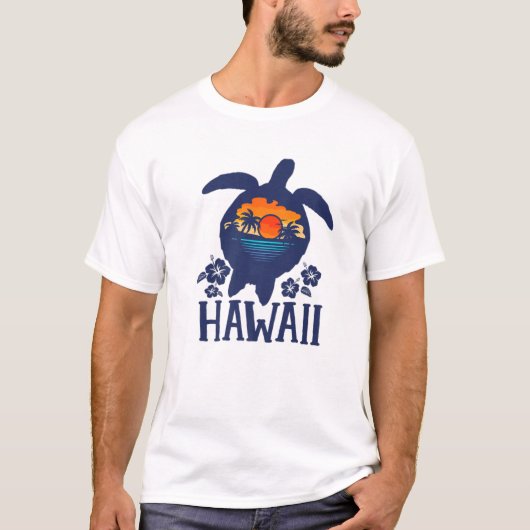 Hawaii Zee Turtles Hawaiian Matching Family Vacati T-shirt (Voorkant)