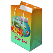 Hawaii zegt Aloha! Medium Cadeauzakje (Voorkant Gekanteld)